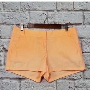 J. Crew Orange Faded Ombre Chino Hi Rise Shorts